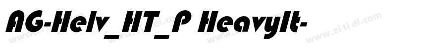 AG-Helv_HT_P HeavyIt字体转换